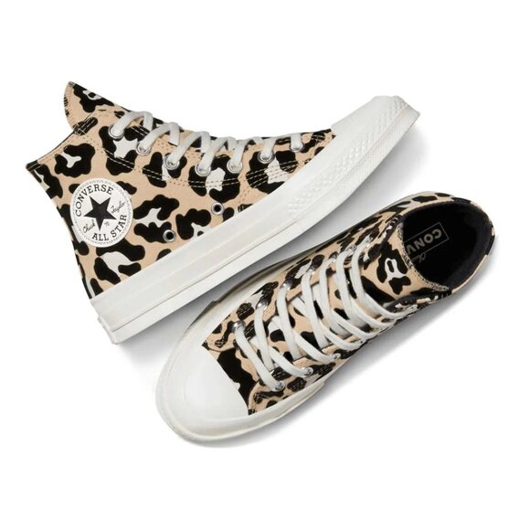 Converse Chuck 70 Hi Leopard Print Women's Sneakers Shoes A14945C Size 8 NEW - Picture 13 of 13